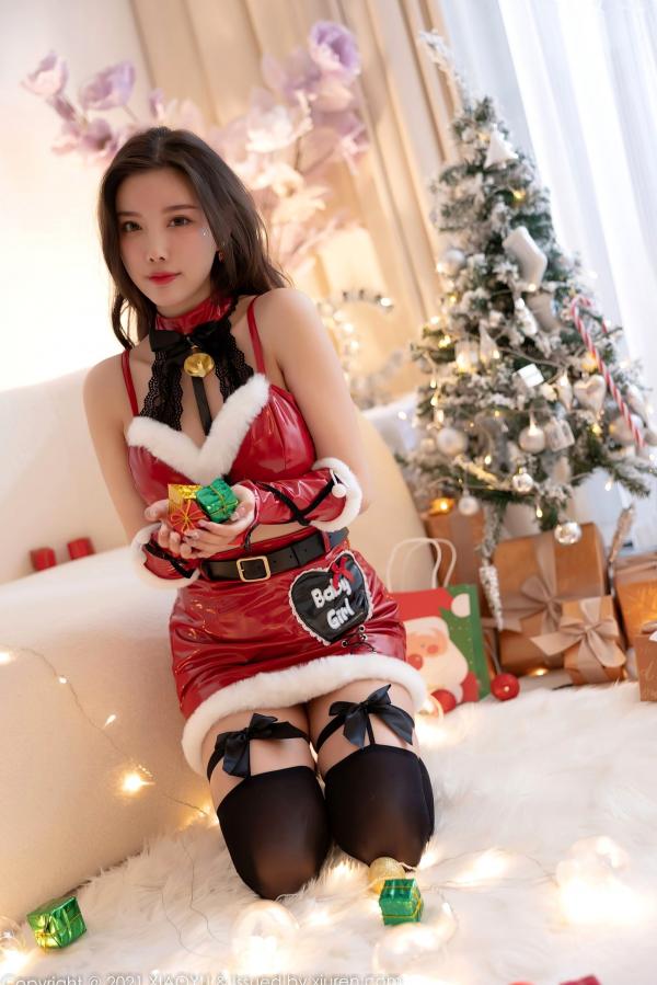 杨晨晨 杨晨晨Yome  XiaoYu语画界-683-杨晨晨Yome-圣诞兔女郎主题-极致诱惑漆皮装与黑丝美腿私房照-大尺度视觉盛宴第21张图片