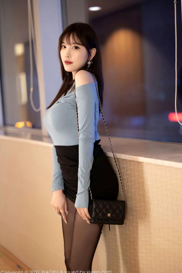 杨晨晨 杨晨晨Yome  XiaoYu语画界 杨晨晨：极致诱惑黑丝高跟私房写真，蕾丝内衣演绎曼妙曲线第5张图片