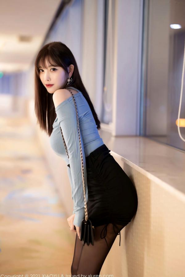 杨晨晨 杨晨晨Yome  XiaoYu语画界 杨晨晨：极致诱惑黑丝高跟私房写真，蕾丝内衣演绎曼妙曲线第6张图片