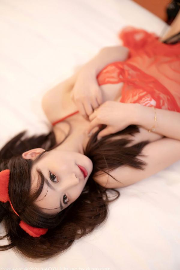 杨晨晨 杨晨晨Yome  XiaoYu语画界-543-杨晨晨-镂空吊带裙黑丝吊带袜-2021.06.04 - 无圣光大尺度第47张图片