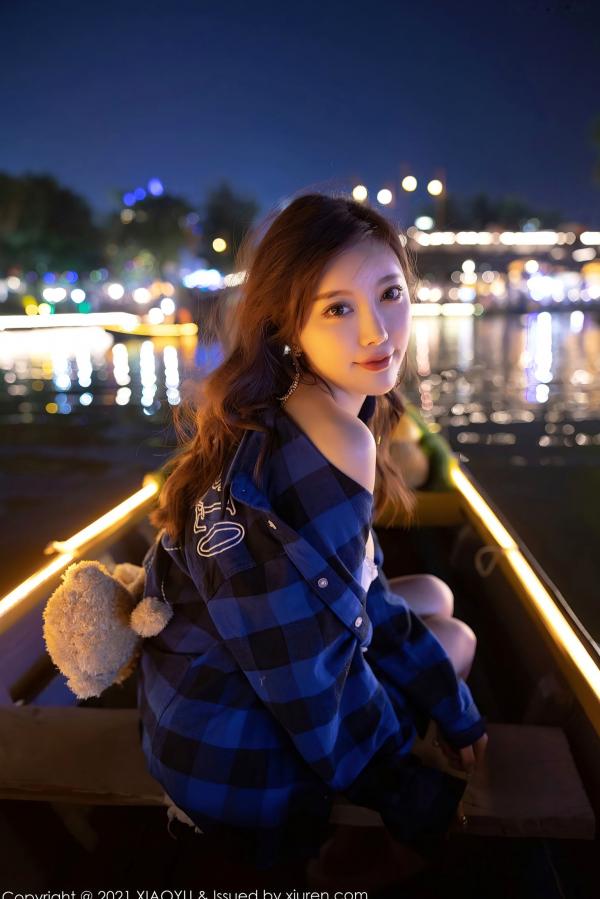 杨晨晨 杨晨晨Yome  XiaoYu语画界：杨晨晨西双版纳性感旅拍，身着白色内衣配牛仔短裤，挑战大尺度私房写真，完美展现曼妙曲线与极致诱惑，高清视觉盛宴第57张图片