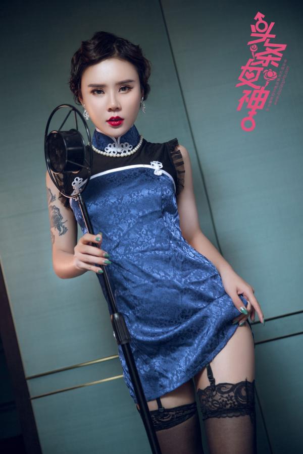 爱丽莎Lisa  旗袍美人爱丽莎 复古演绎夜上海第16张图片