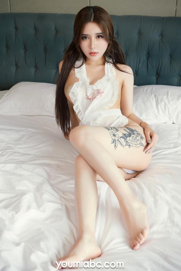 爱丽莎Lisa 爱丽莎  YouMi尤蜜-2019.07.26-爱丽莎-《欲望女仆》无圣光大尺度：清透内衣展露极致诱惑，室内沙发私房写真第38张图片