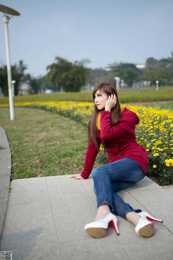张雅筑 张语恩  台湾正妹张雅筑《台湾花博园区》高清户外清新街拍甜美写真集[90P]第67张图片