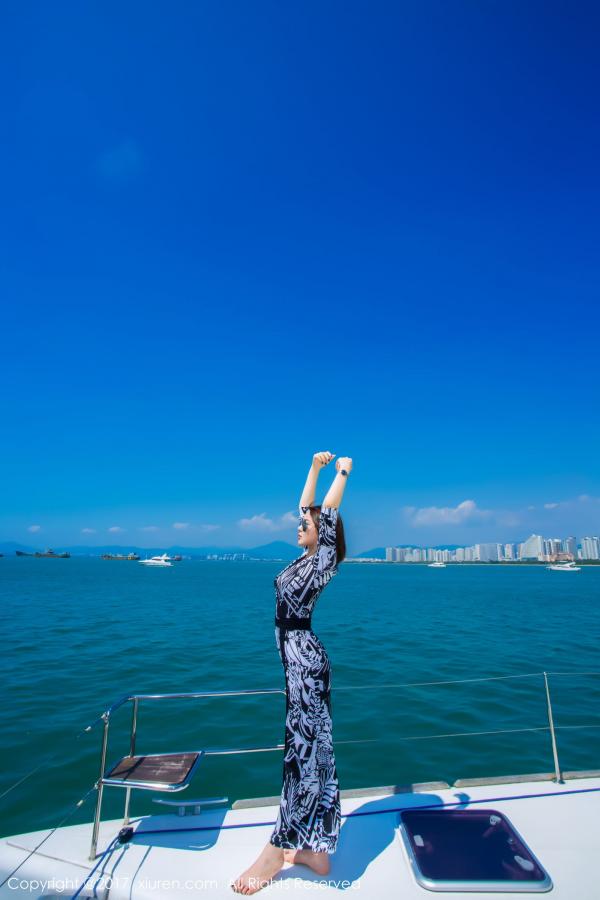 凯竹Vision 萌尤星凯竹 女神廿十三亚旅拍 海景邮轮美人相伴第2张图片
