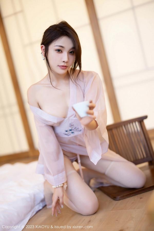 陈芝 芝芝Booty  [XIAOYU]高清写真图 2023.07.24 VOL.1076 徐莉芝Booty 轻透薄纱第21张图片
