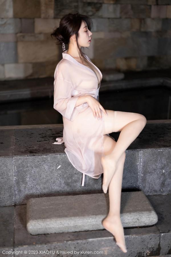 陈芝 芝芝Booty  [XIAOYU]高清写真图 2023.07.24 VOL.1076 徐莉芝Booty 轻透薄纱第41张图片