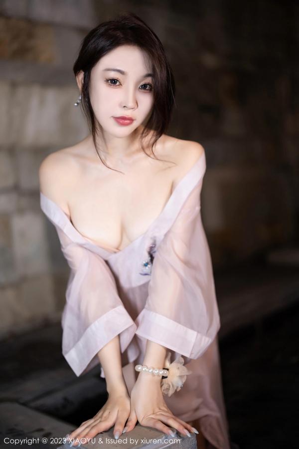 陈芝 芝芝Booty  [XIAOYU]高清写真图 2023.07.24 VOL.1076 徐莉芝Booty 轻透薄纱第51张图片