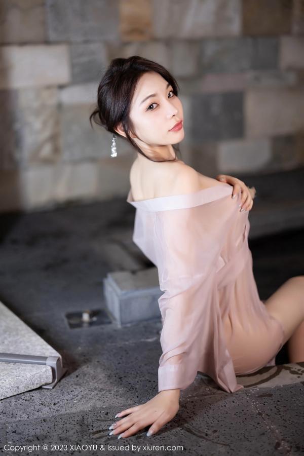 陈芝 芝芝Booty  [XIAOYU]高清写真图 2023.07.24 VOL.1076 徐莉芝Booty 轻透薄纱第53张图片