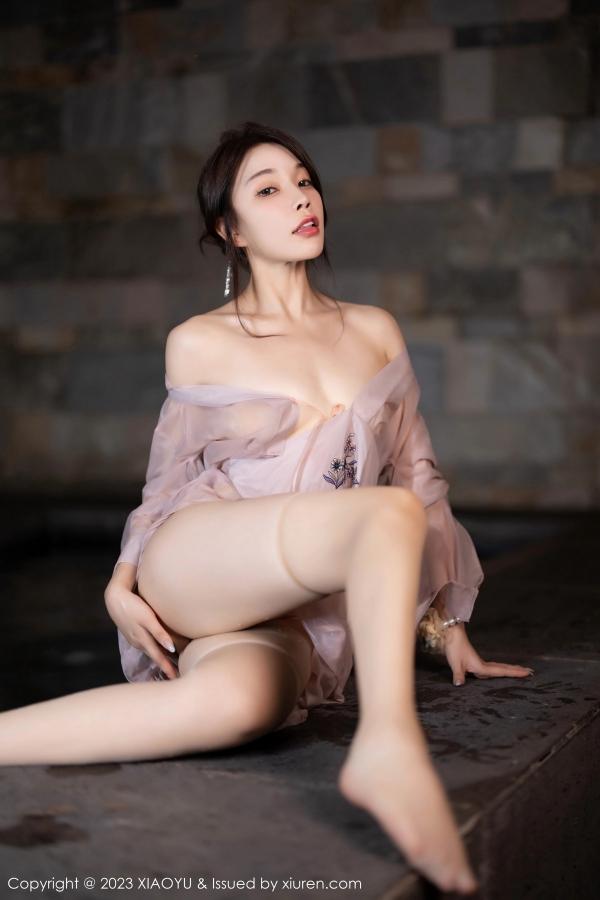 陈芝 芝芝Booty  [XIAOYU]高清写真图 2023.07.24 VOL.1076 徐莉芝Booty 轻透薄纱第63张图片