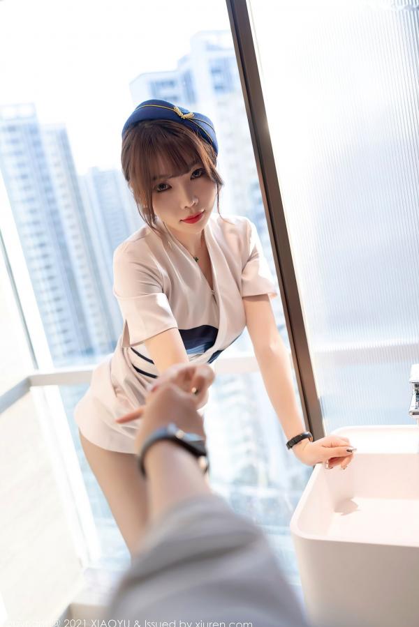 徐莉芝Booty 陈芝  语画界-642-芝芝Booty：空姐制服诱惑与黑丝私房大片，极致美臀展现，撩人魅力摄影第37张图片