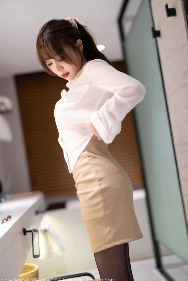 徐莉芝Booty 陈芝  XiaoYu语画界-625-芝芝Booty-白色衬衫湿身诱惑-浴室私房写真-大尺度无圣光高清套图第21张图片
