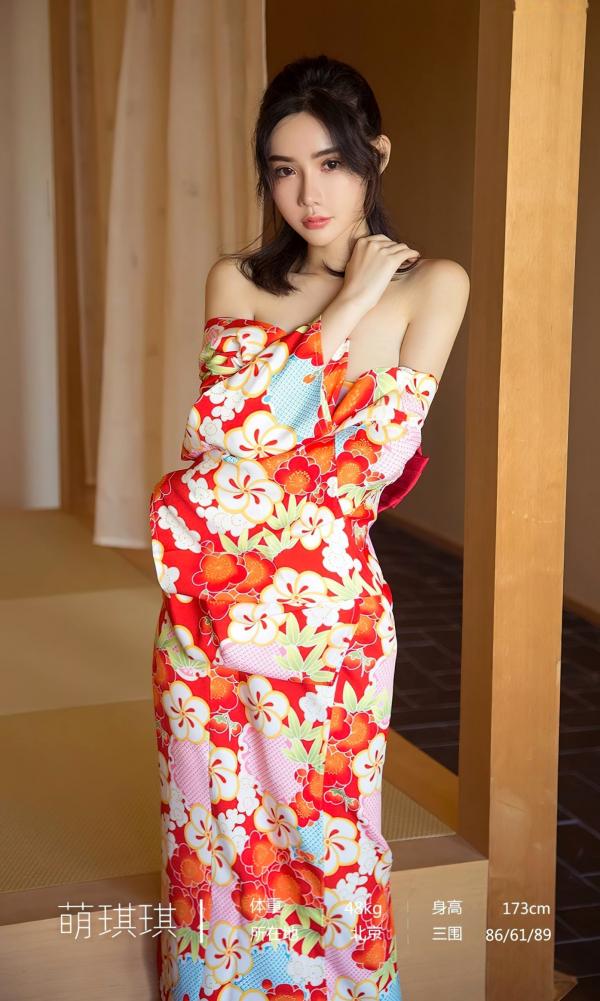 萌琪琪   尤果圈萌琪琪《尘曲》写真：日式榻榻米和服诱惑，极致白嫩私房大尺度视觉盛宴第3张图片