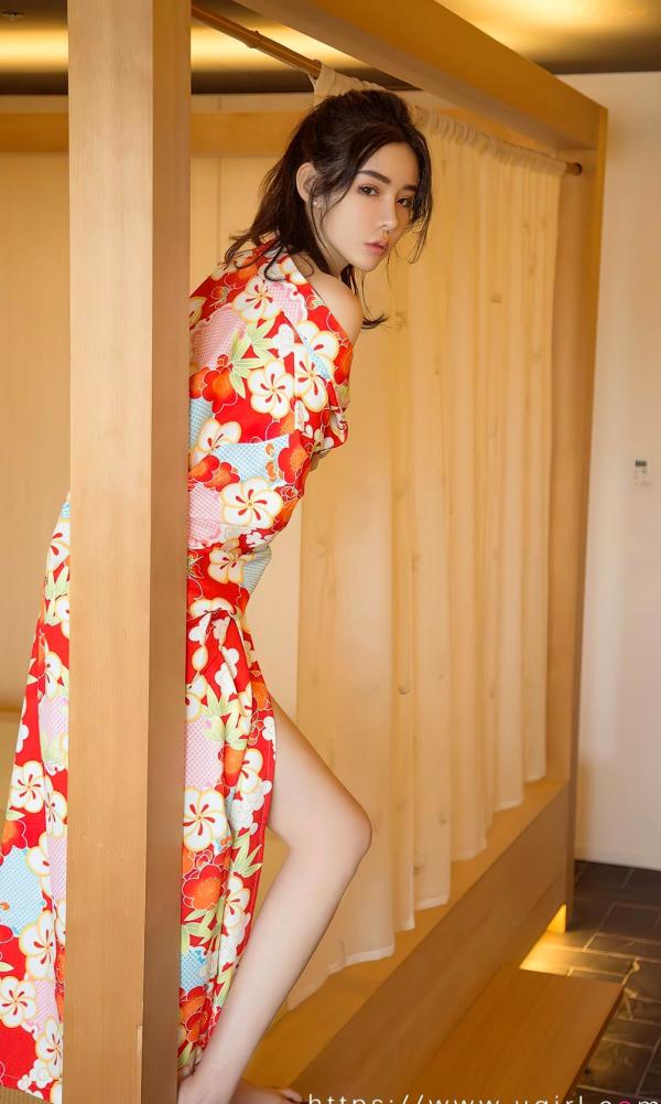 萌琪琪   尤果圈萌琪琪《尘曲》写真：日式榻榻米和服诱惑，极致白嫩私房大尺度视觉盛宴第11张图片