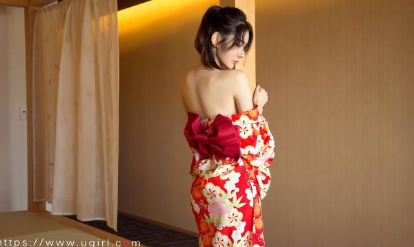 萌琪琪   尤果圈萌琪琪《尘曲》写真：日式榻榻米和服诱惑，极致白嫩私房大尺度视觉盛宴第19张图片
