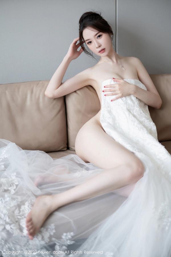 梦心玥  [XiuRen]高清写真图 2023.08.30 No.7310 梦心玥 婚纱美腿第43张图片