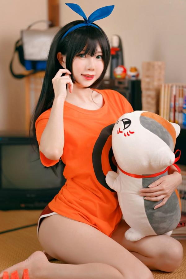 王晓丹 王辛淼  Sally-Dorasnow-Ruka-Sarashina-Summer：夏日清新私房写真，甜美兔女郎风格，黑色蕾丝内衣诱惑室内大尺度照片第1张图片
