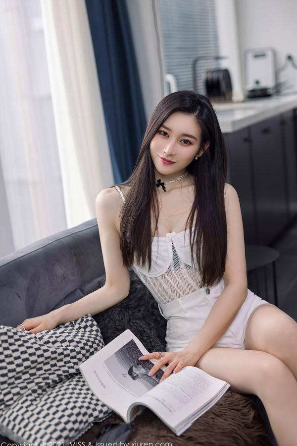 任育萱   IMiss爱蜜社-569-Vanessa-居家私房写真-精致蕾丝内衣大片-优雅迷人气质-2021.03.26第20张图片