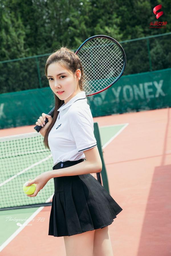 冯雪娇SIR  [TouTiao头条女神]高清写真图 2019.07.13 我是网球美少女 莎伦第6张图片