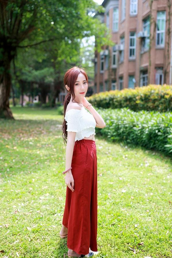 Lynne雨玄   台湾正妹_ Lynne雨玄《台大外拍》 清新唯美校园风格写真集[87P]第7张图片