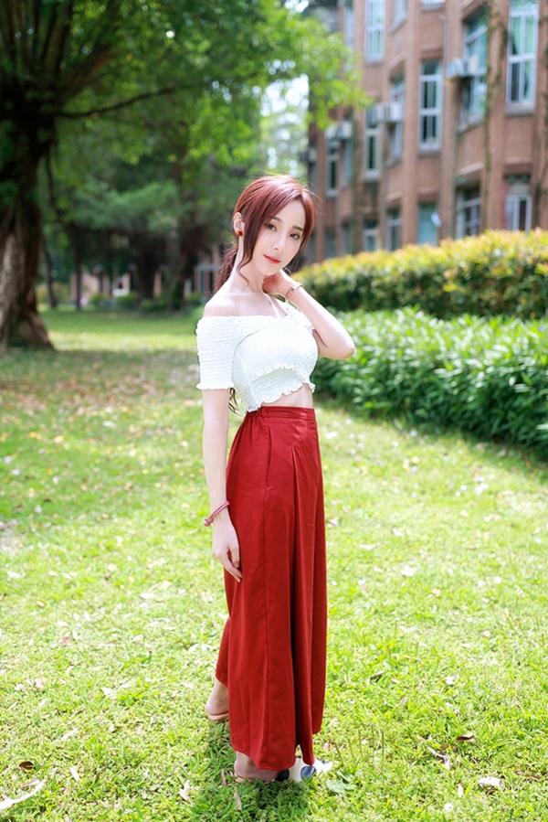 Lynne雨玄   台湾正妹_ Lynne雨玄《台大外拍》 清新唯美校园风格写真集[87P]第8张图片