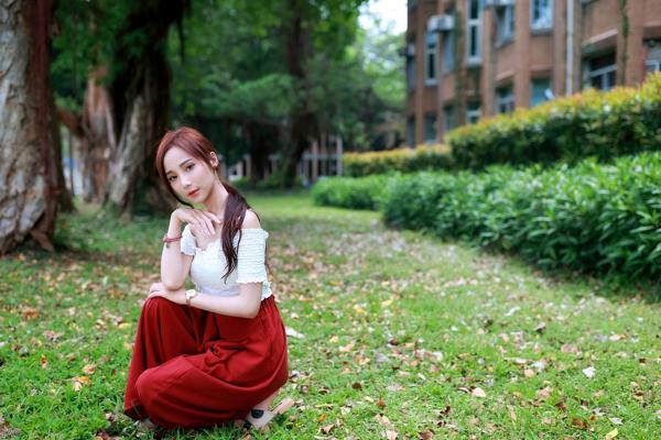 Lynne雨玄   台湾正妹_ Lynne雨玄《台大外拍》 清新唯美校园风格写真集[87P]第9张图片