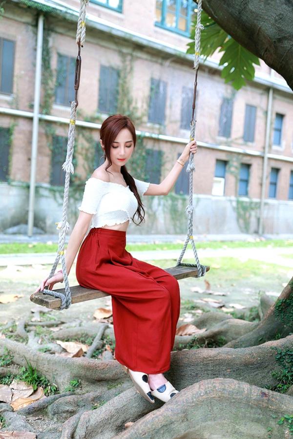 Lynne雨玄   台湾正妹_ Lynne雨玄《台大外拍》 清新唯美校园风格写真集[87P]第41张图片