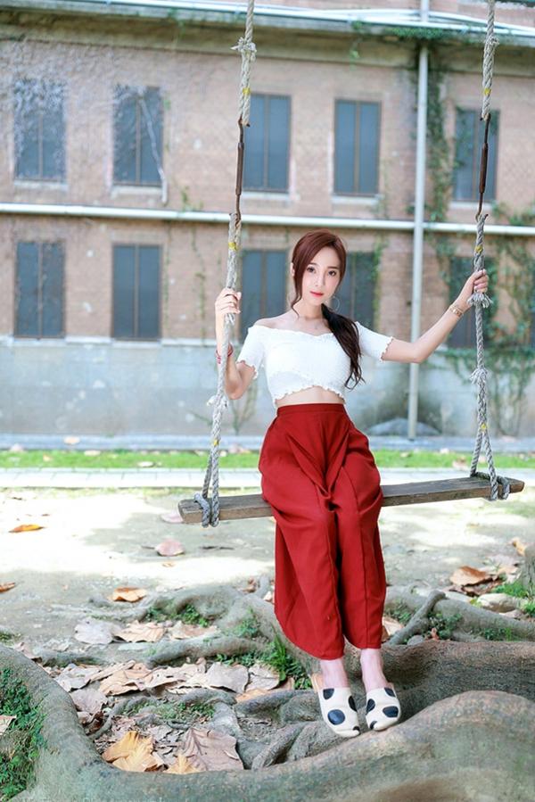 Lynne雨玄   台湾正妹_ Lynne雨玄《台大外拍》 清新唯美校园风格写真集[87P]第45张图片
