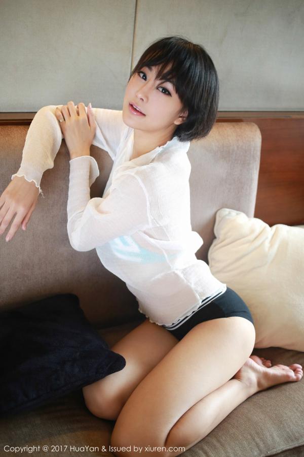 刘艺蕾  清新短发艺蕾 日系风班比跪第6张图片