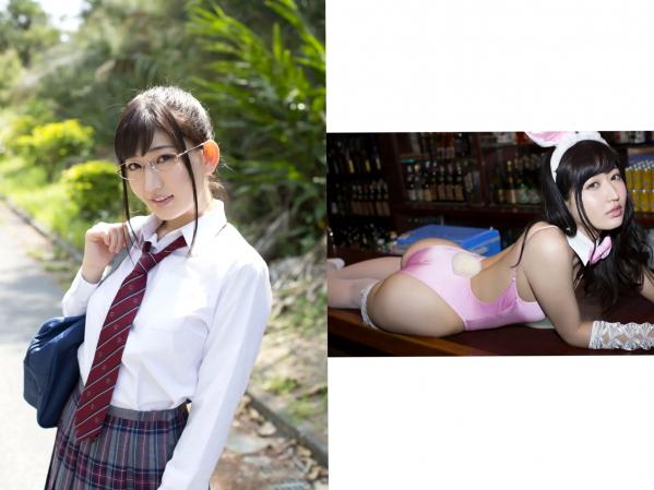 月城まゆ 月城麻由  月城まゆ 梦的まゆとぴあ：清纯校服眼镜娘与火辣红色内衣私房写真第20张图片