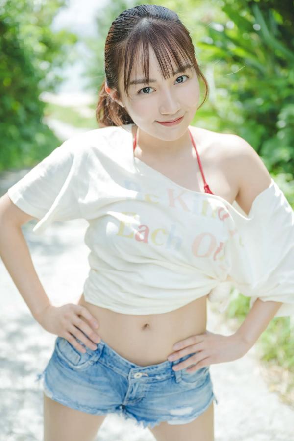 黒木ひかり 黑木光  黒木ひかり - たまには海辺で：日本混血女神海边比基尼清新性感写真第16张图片