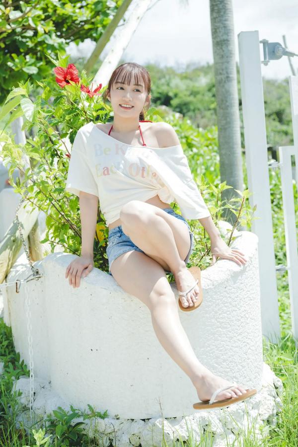 黒木ひかり 黑木光  黒木ひかり - たまには海辺で：日本混血女神海边比基尼清新性感写真第17张图片
