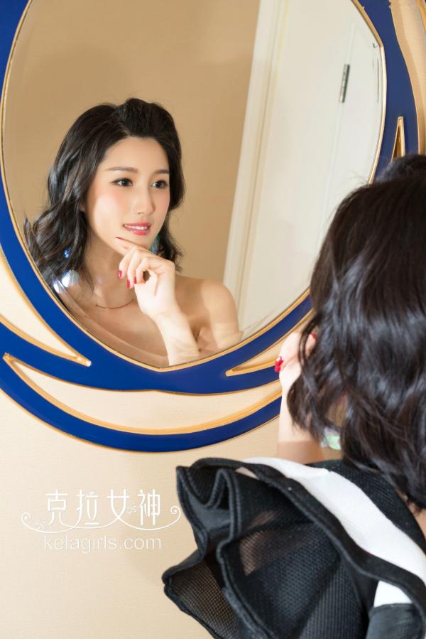 王睿   KelaGirls克拉女神-王睿《孤芳自赏》：气质优雅美人，镜面折射下的极致私房写真第17张图片