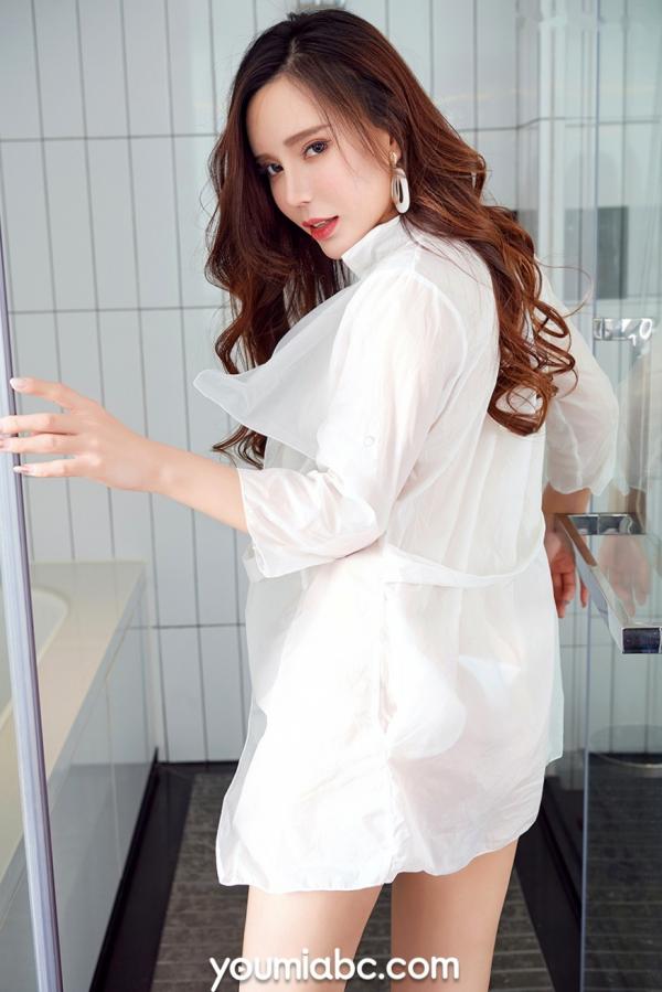 艾小青   YouMi尤蜜-艾小青《浴室调情》：绝美湿身诱惑，白皙曲线尽显，无圣光极致性感私房大尺度第2张图片