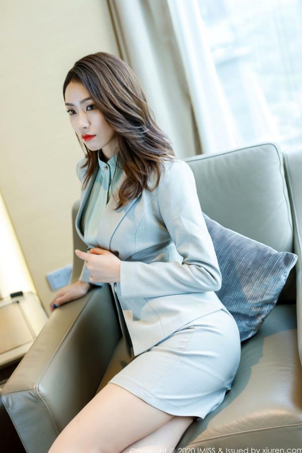 方子萱   IMiss爱蜜社466-方子萱：职场OL秘书装尽显知性，私房蕾丝内衣诱惑打造极致性感女神第15张图片