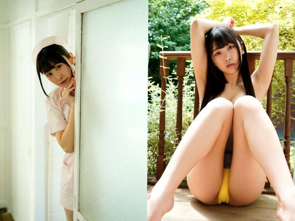 真島なおみ 真岛なおみ  真岛なおみ精选写真：清新户外黄色比基尼与私房黑丝诱惑，绝美私房照合集第11张图片