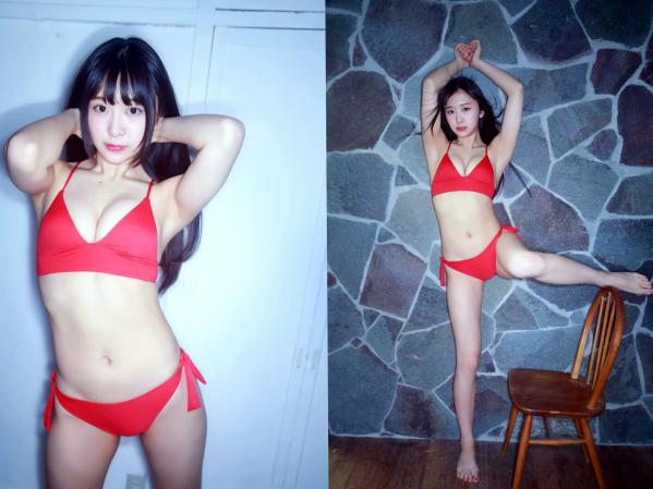 真島なおみ 真岛なおみ  真岛なおみ精选写真：清新户外黄色比基尼与私房黑丝诱惑，绝美私房照合集第29张图片
