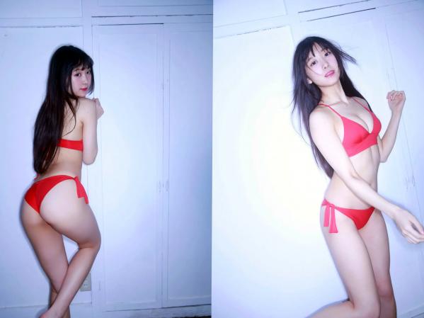 真島なおみ 真岛なおみ  真岛なおみ精选写真：清新户外黄色比基尼与私房黑丝诱惑，绝美私房照合集第30张图片