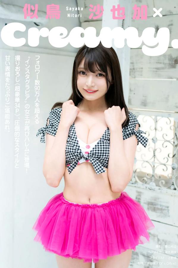 似鳥沙也加 似鸟沙也加 似鳥沙也加 - フェチグラビア creamy. [36P] 日本童颜巨乳女神性感内衣黑丝私房美图第2张图片