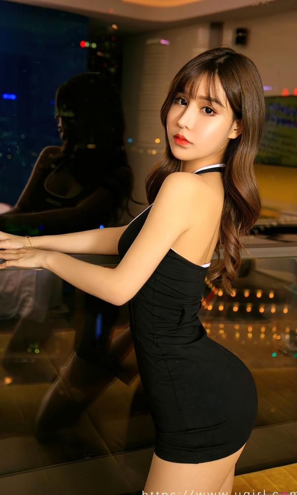 Pinkbaby   UGirlsApp尤果圈爱尤物-2759-pinkbaby-《流行的许愿》-紧身黑裙性感女神酒店私房大秀美臀长腿写真第22张图片