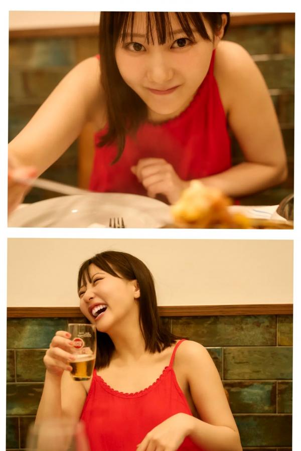 田中美久  《田中美久 - もっと、ぜんぶ、ほんと》异国街拍优雅长裙与泳池性感写真第73张图片