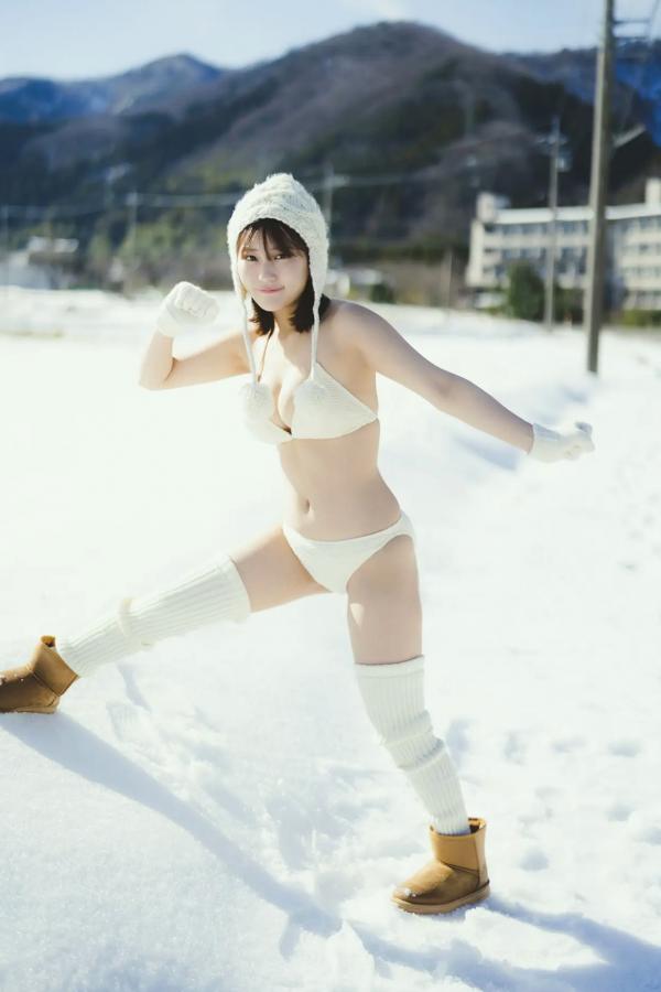 田中美久  田中美久 - 銀世界 日本女神性感内衣与雪景写真第13张图片