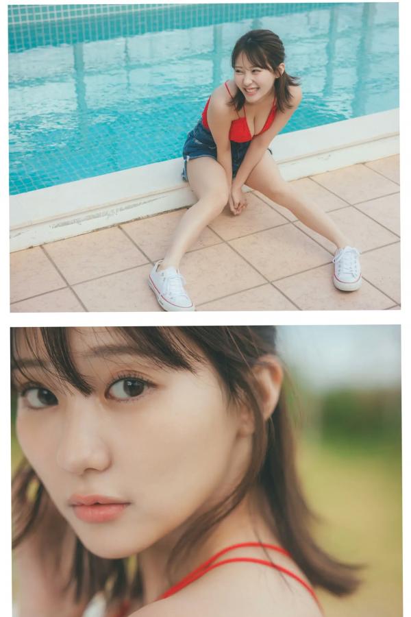 田中美久  田中美久 - キミの街まで 海边沙滩红色比基尼与性感私房写真第58张图片