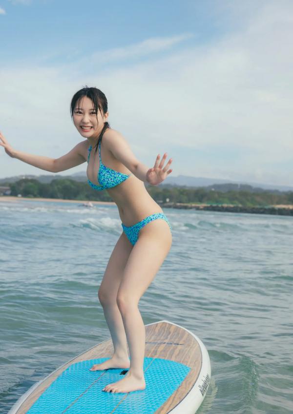 田中美久   田中美久 - 也想更随性地，日系清纯泳装写真，清新夏日池畔性感风格，捕捉灵动迷人瞬间第99张图片