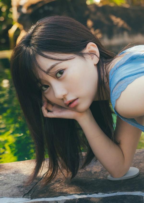 田中美久   田中美久 - 也想更随性地，日系清纯泳装写真，清新夏日池畔性感风格，捕捉灵动迷人瞬间第118张图片