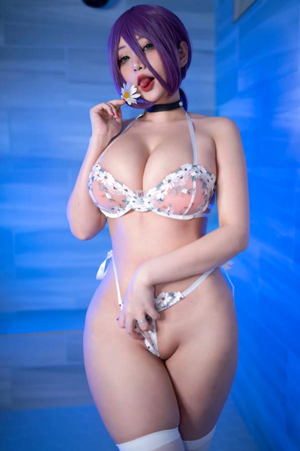 Hana Dinh  Hana bunny《Reze Lingerie》电锯人蕾塞性感内衣浴室湿身COS写真第6张图片