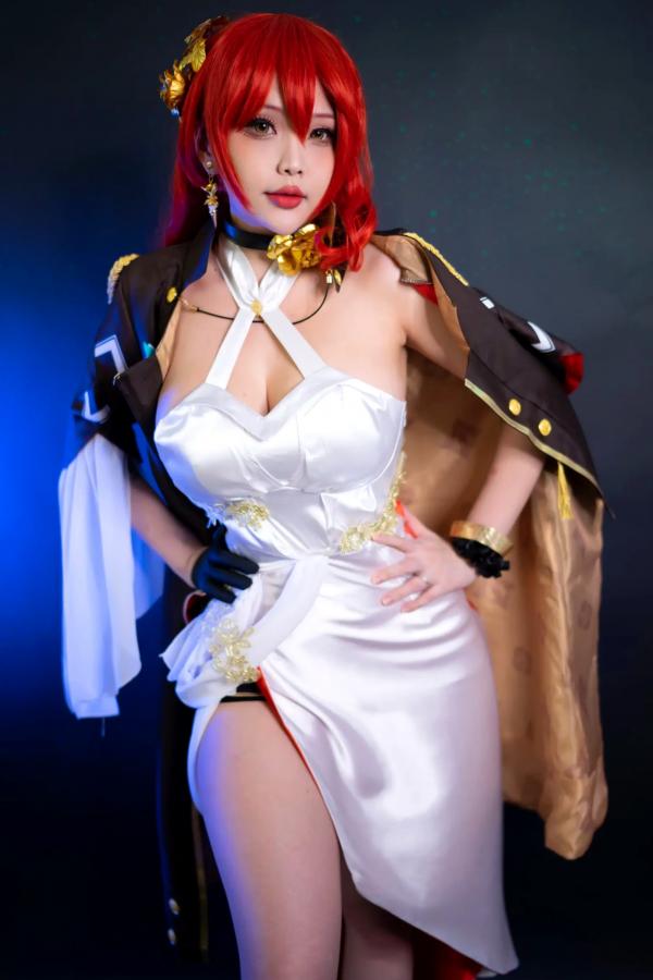 Hana Dinh   Hana bunny - Himeko 崩坏星穹铁道角色扮演，大尺度性感cos，极致曲线，御姐风采第2张图片