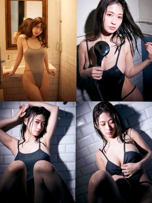メイリ 美梨  メイリ - 彼女と官能的な时间：浴室湿发诱惑与室内私房性感写真第3张图片