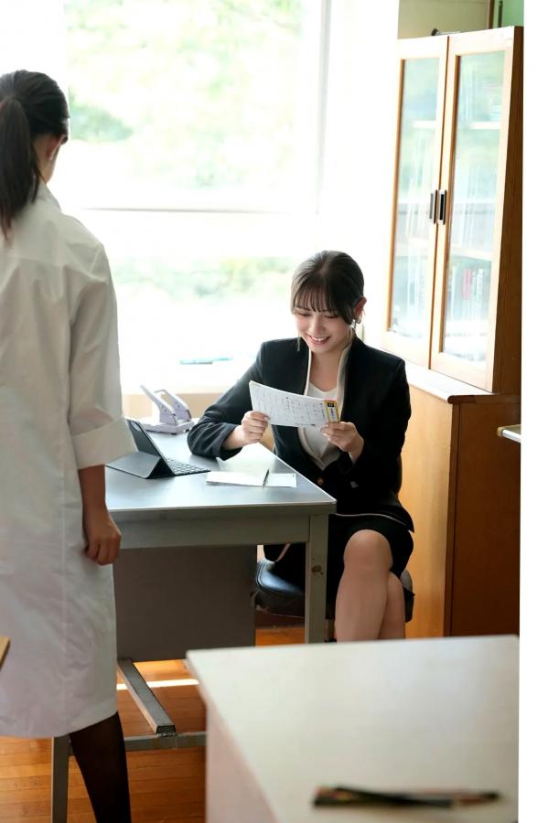 桃月なしこ  桃月なしこ - ゼロイチ学園 シーズン2 日本女神教师职场性感内衣写真第32张图片