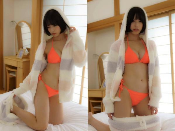 村上りいな   村上りいな《想成为过膝袜》日系室内比基尼性感美腿写真第67张图片